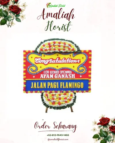 Bunga Papan Congratulation di Madyocondro